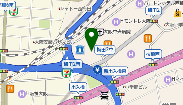 HIS 関西予約センターの地図画像