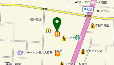 HISフェアモール福井営業所の地図画像