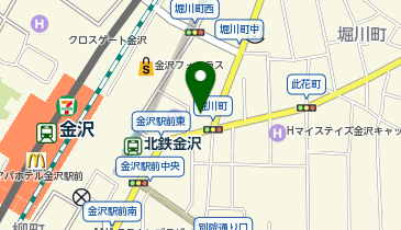 HIS 北陸法人営業所の地図画像