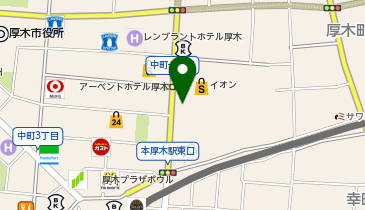 HIS厚木イオン営業所の地図画像