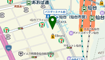 HIS仙台パルコ2営業所(アバンティ&オアシス/挙式専門サロン併設)の地図画像