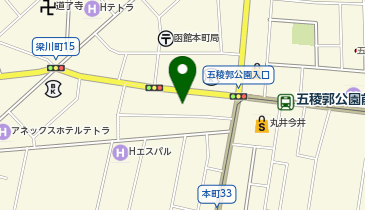 HIS函館五稜郭営業所の地図画像