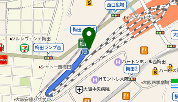 HIS大阪スポーツ営業所の地図画像