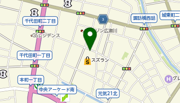 POWDER PALETTE スズラン百貨店 前橋店の地図画像