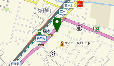 サラダ館森本店の地図画像