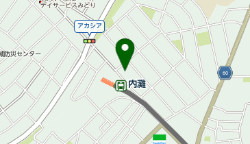 サラダ館内灘駅前店の地図画像