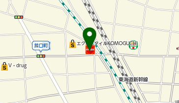 サラダ館こもぐち店 (株)桑名屋の地図画像