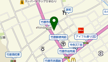 サラダ館竹原中央店の地図画像