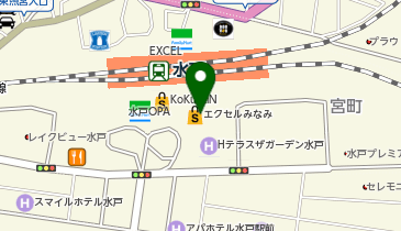 ハースブラウン 水戸の地図画像