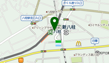 ハースブラウン 八柱の地図画像