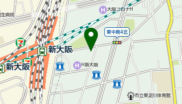 スカイレンタカー 新大阪駅東口店の地図画像