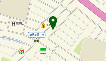 ダスキン 築地支店の地図画像