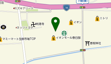 カラダファクトリー イオンモール春日部店の地図画像