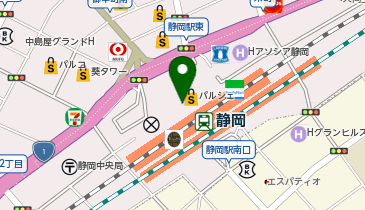 カラダファクトリー 静岡パルシェ店の地図画像