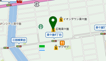 カラダファクトリー イオンタウン楽々園店の地図画像