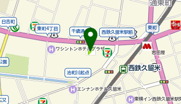 カラダファクトリー 西鉄久留米駅店の地図画像