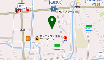 カラダファクトリー 京阪百貨店すみのどう店の地図画像