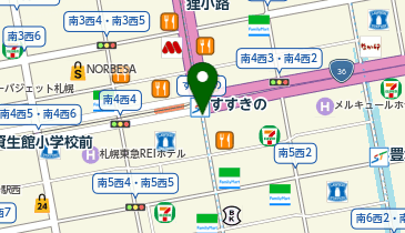 カラダファクトリー ココノ ススキノ店の地図画像