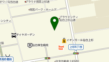 カラダファクトリー イオンモール仙台上杉店の地図画像