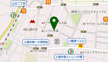 足道楽 大森店の地図画像