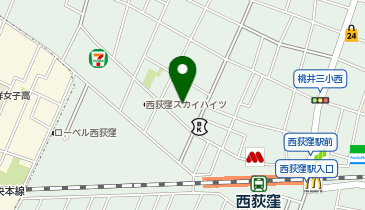 足道楽 西荻窪店の地図画像