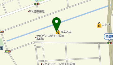 カネスエ 砂美店の地図画像