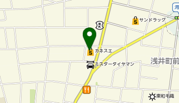カネスエ 浅井店の地図画像