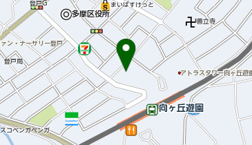 三本珈琲店 向ケ丘遊園店の地図画像