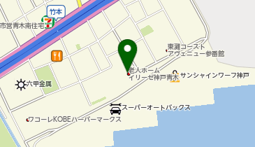 イリーゼ神戸青木の地図画像