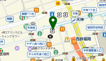カワイ音楽教室 天神センターの地図画像