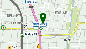 カワイ音楽教室 服部幼稚園の地図画像