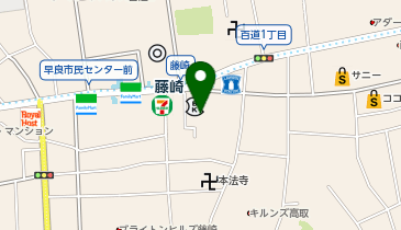 カワイ音楽教室 藤崎の地図画像