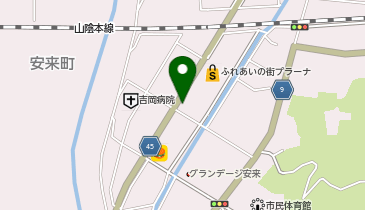 カワイ音楽教室 安来社日の地図画像