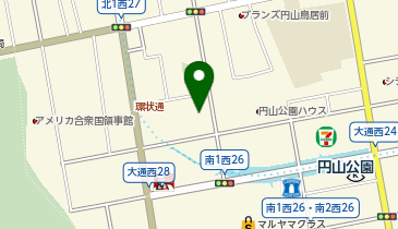 カワイ音楽教室 円山公園の地図画像