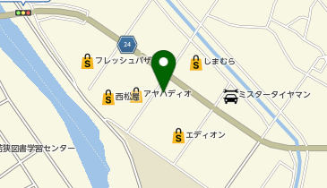 新車市場 小浜店 有限会社 京極モーターの地図画像