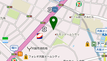 新車市場 大阪ドームシティ店 株式会社 西大阪自動車の地図画像