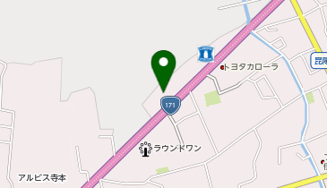 新車市場 伊丹昆陽店 株式会社 イクセンオートの地図画像