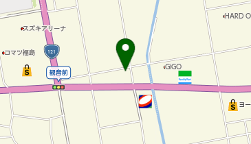新車市場 インター展示場 夢カーショップの地図画像
