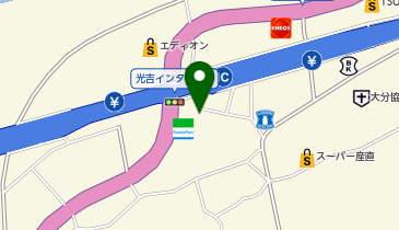 新車市場 大分光吉インター店 株式会社 大分フォーバイフォーの地図画像