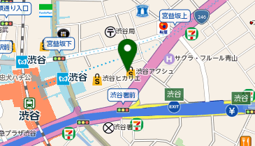 ヘルチェック 渋谷アクシュの地図画像
