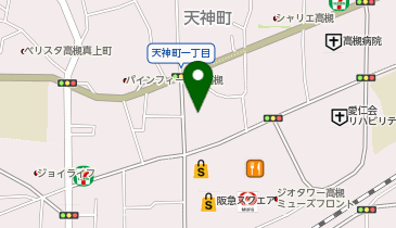 白洋舍 高槻天神店の地図画像