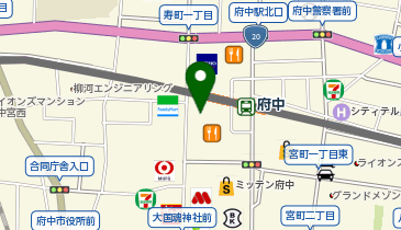 白洋舍 京王府中店の地図画像