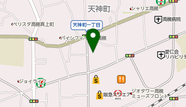 白洋舍 高槻天神営業所の地図画像