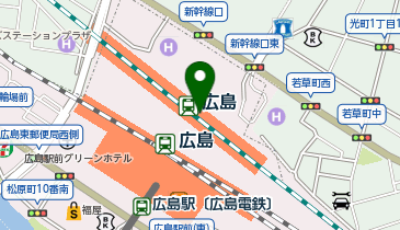 八天堂 ekie広島駅店の地図画像