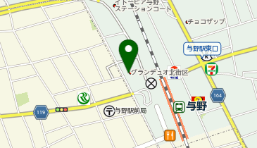 粉もん屋八 埼玉・与野駅前店の地図画像