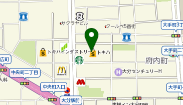 23区 トキハ本店の地図画像