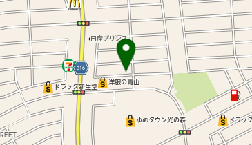 23区 ゆめタウン光の森の地図画像