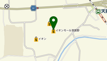 組曲 any SiS ・ 組曲 イオンモール筑紫野の地図画像