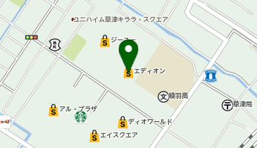 ANY any FAM エイスクエア草津の地図画像