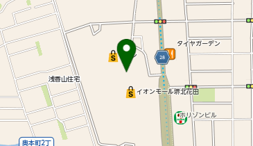 ANY any FAM イオンモール堺北花田の地図画像